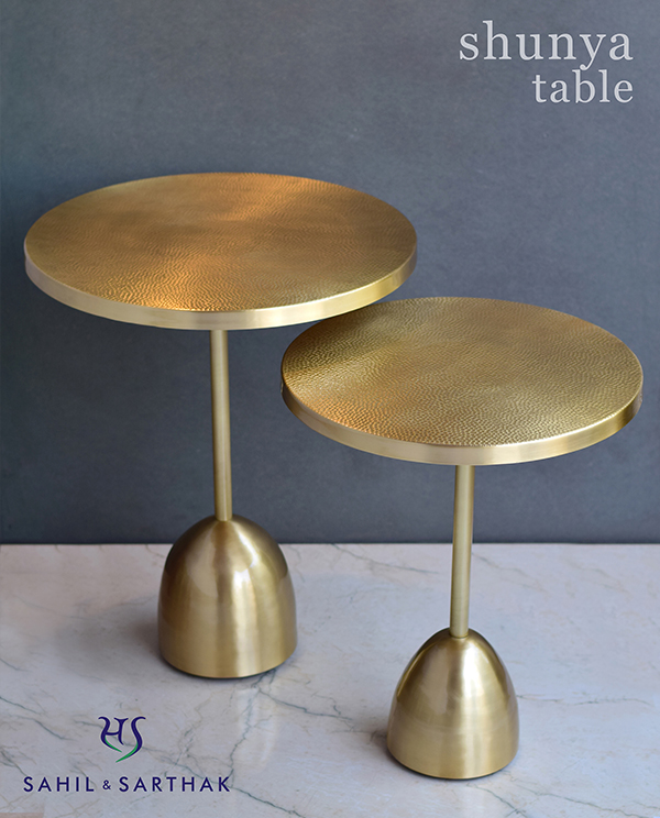 Shunya Table set of two  by Sahil & Sarthak